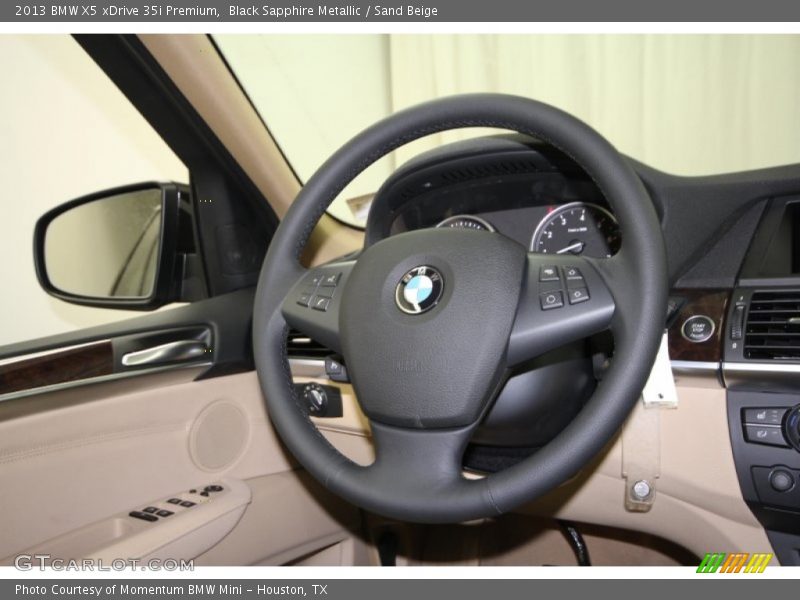Black Sapphire Metallic / Sand Beige 2013 BMW X5 xDrive 35i Premium