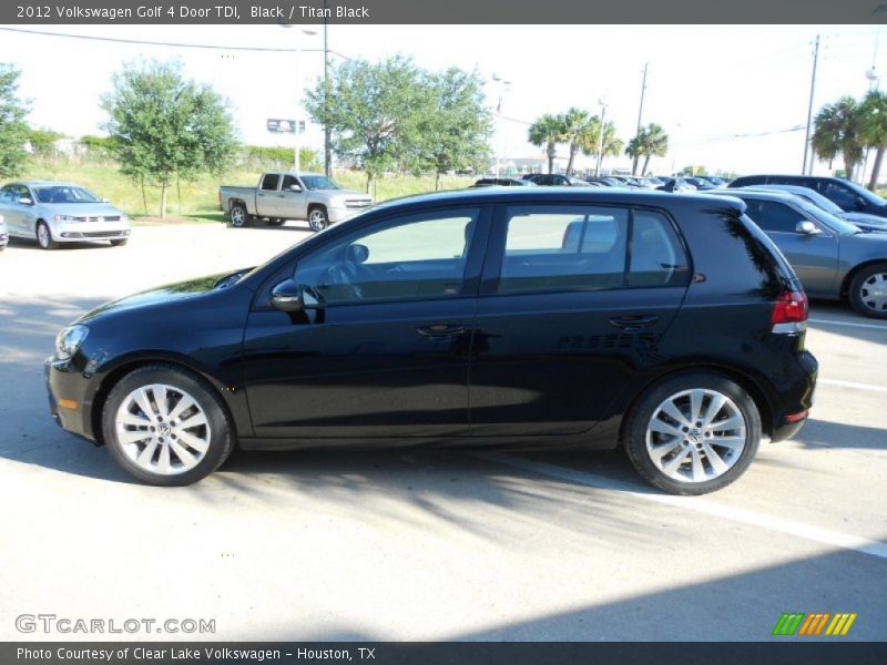 Black / Titan Black 2012 Volkswagen Golf 4 Door TDI