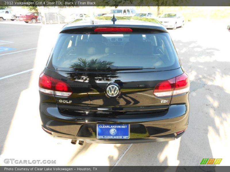 Black / Titan Black 2012 Volkswagen Golf 4 Door TDI
