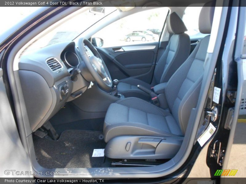 Black / Titan Black 2012 Volkswagen Golf 4 Door TDI