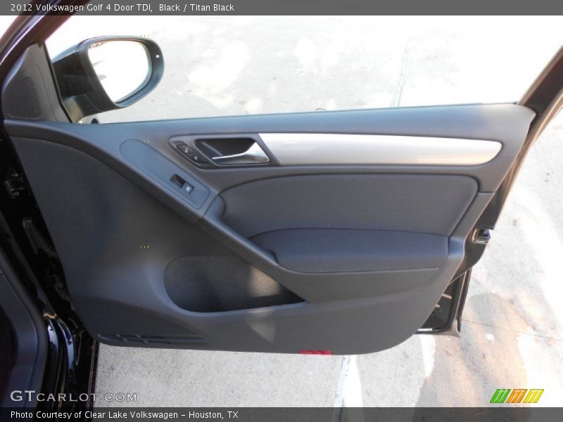 Black / Titan Black 2012 Volkswagen Golf 4 Door TDI