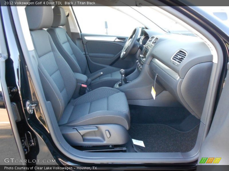 Black / Titan Black 2012 Volkswagen Golf 4 Door TDI