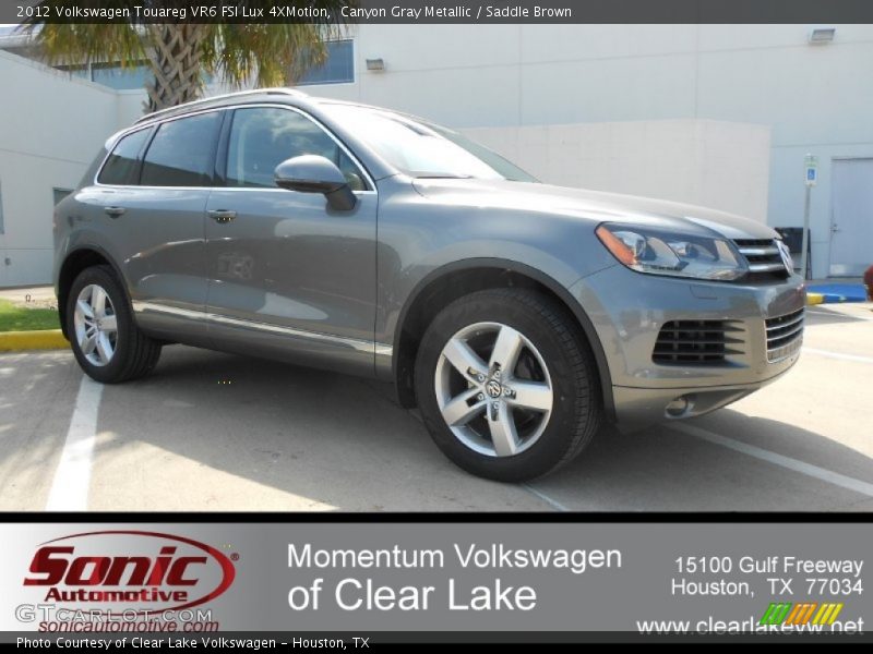 Canyon Gray Metallic / Saddle Brown 2012 Volkswagen Touareg VR6 FSI Lux 4XMotion