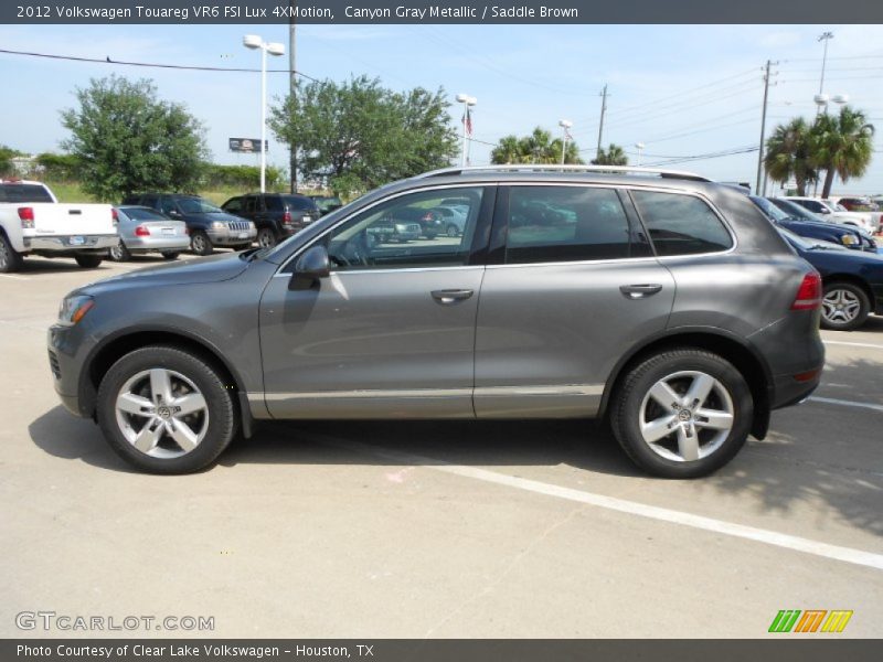 Canyon Gray Metallic / Saddle Brown 2012 Volkswagen Touareg VR6 FSI Lux 4XMotion