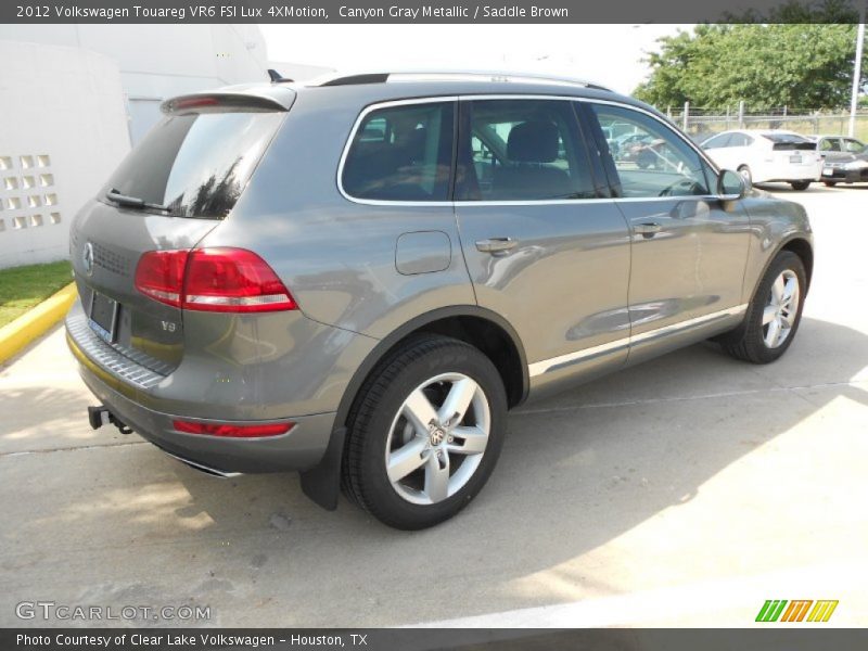 Canyon Gray Metallic / Saddle Brown 2012 Volkswagen Touareg VR6 FSI Lux 4XMotion