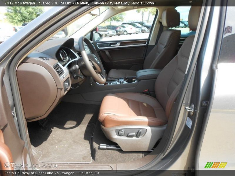 Canyon Gray Metallic / Saddle Brown 2012 Volkswagen Touareg VR6 FSI Lux 4XMotion