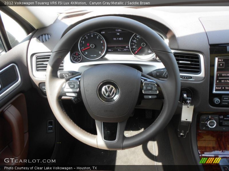 Canyon Gray Metallic / Saddle Brown 2012 Volkswagen Touareg VR6 FSI Lux 4XMotion