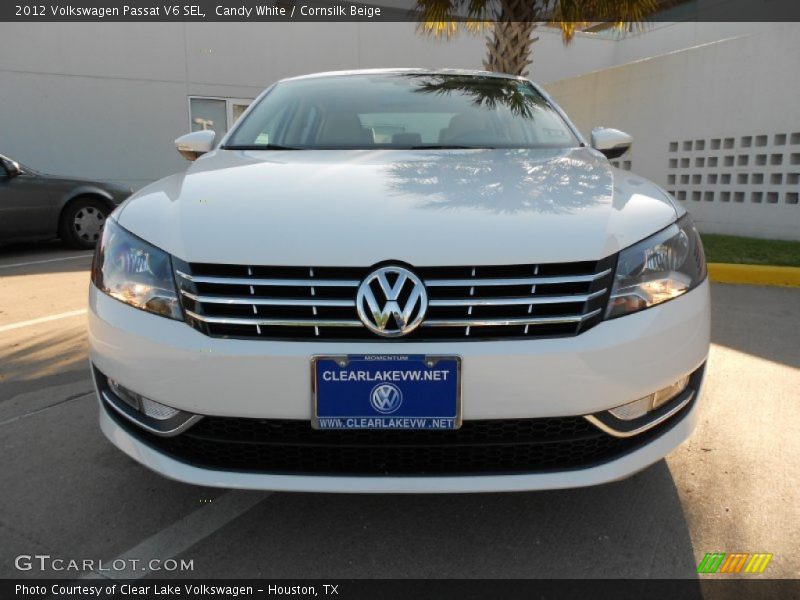 Candy White / Cornsilk Beige 2012 Volkswagen Passat V6 SEL