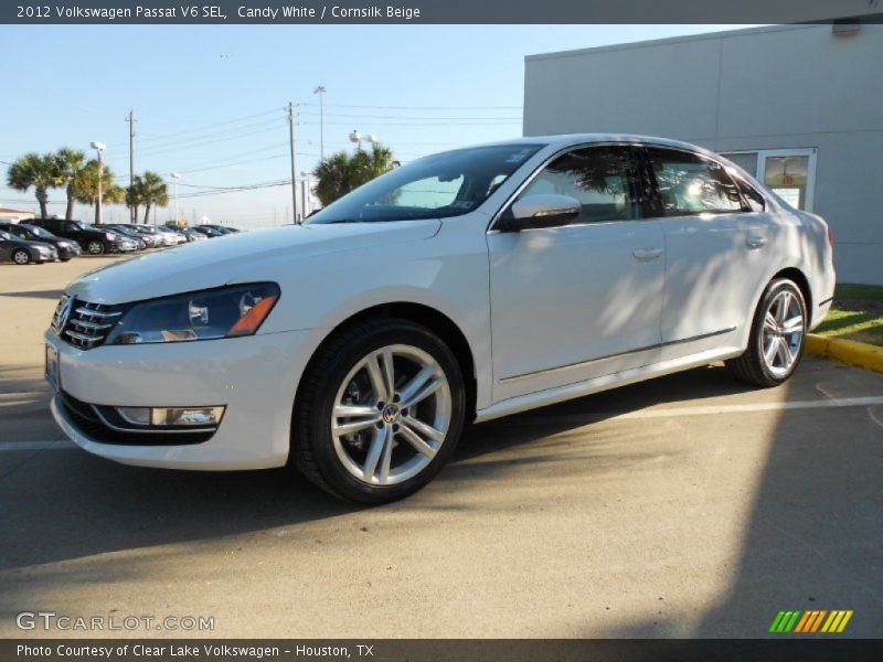 Candy White / Cornsilk Beige 2012 Volkswagen Passat V6 SEL