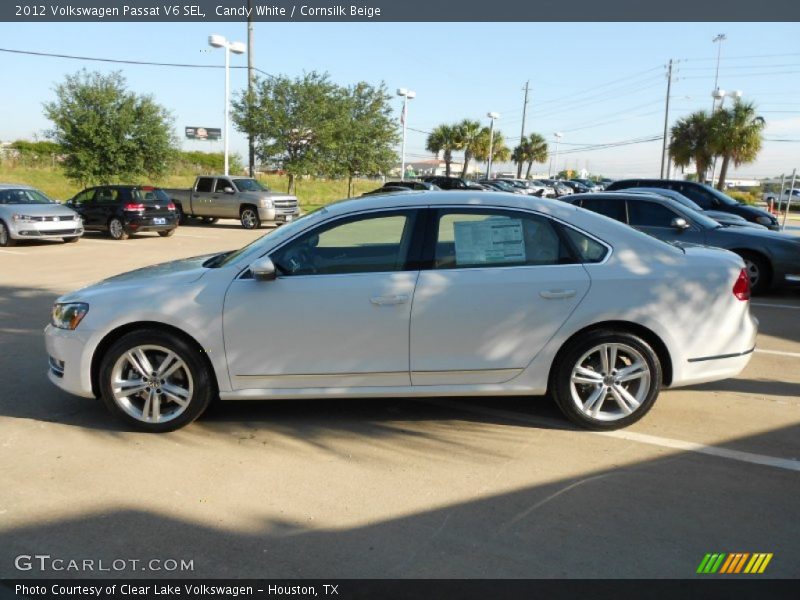 Candy White / Cornsilk Beige 2012 Volkswagen Passat V6 SEL