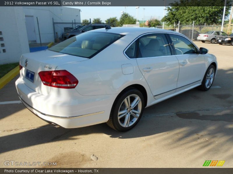 Candy White / Cornsilk Beige 2012 Volkswagen Passat V6 SEL
