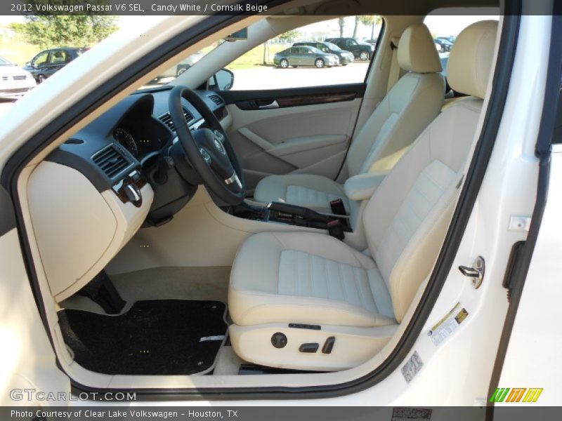 Candy White / Cornsilk Beige 2012 Volkswagen Passat V6 SEL