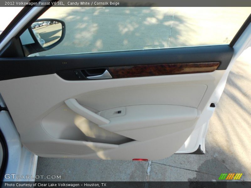 Candy White / Cornsilk Beige 2012 Volkswagen Passat V6 SEL