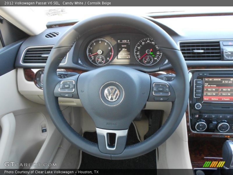 Candy White / Cornsilk Beige 2012 Volkswagen Passat V6 SEL
