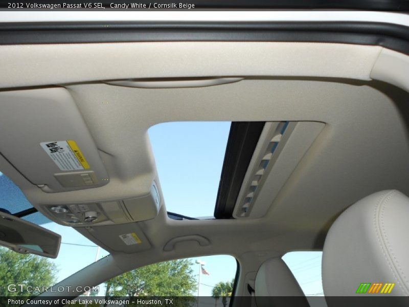 Candy White / Cornsilk Beige 2012 Volkswagen Passat V6 SEL