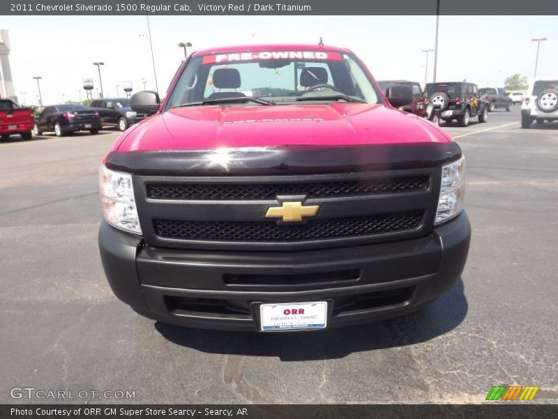 Victory Red / Dark Titanium 2011 Chevrolet Silverado 1500 Regular Cab