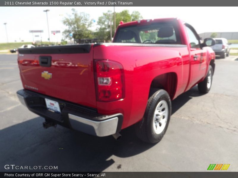 Victory Red / Dark Titanium 2011 Chevrolet Silverado 1500 Regular Cab