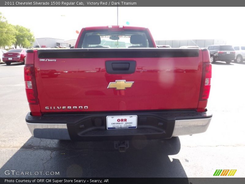 Victory Red / Dark Titanium 2011 Chevrolet Silverado 1500 Regular Cab