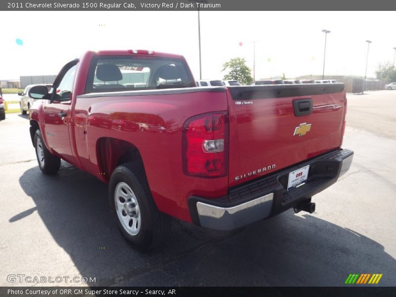 Victory Red / Dark Titanium 2011 Chevrolet Silverado 1500 Regular Cab