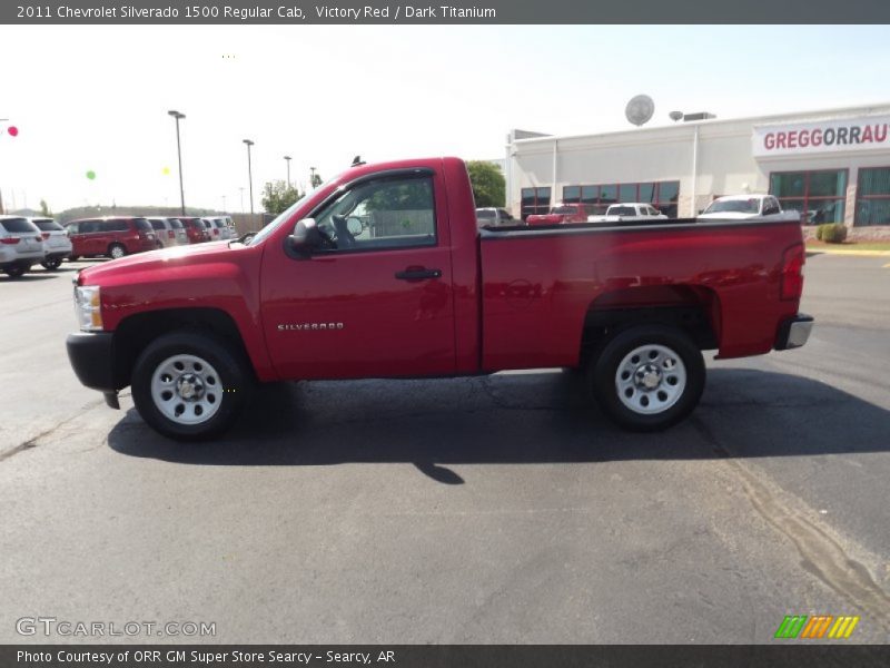 Victory Red / Dark Titanium 2011 Chevrolet Silverado 1500 Regular Cab