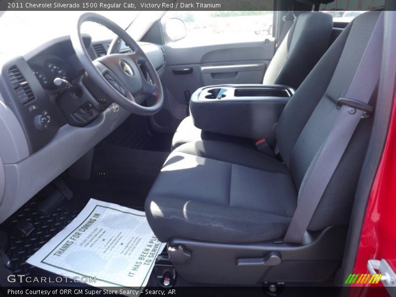 Victory Red / Dark Titanium 2011 Chevrolet Silverado 1500 Regular Cab