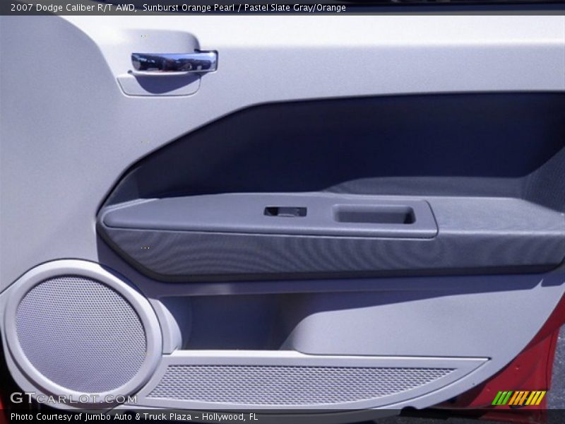 Sunburst Orange Pearl / Pastel Slate Gray/Orange 2007 Dodge Caliber R/T AWD
