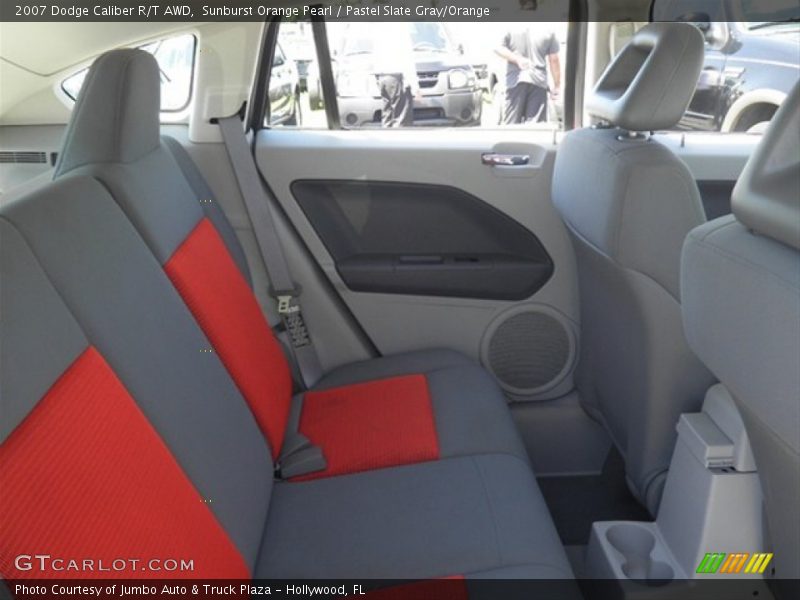 Sunburst Orange Pearl / Pastel Slate Gray/Orange 2007 Dodge Caliber R/T AWD
