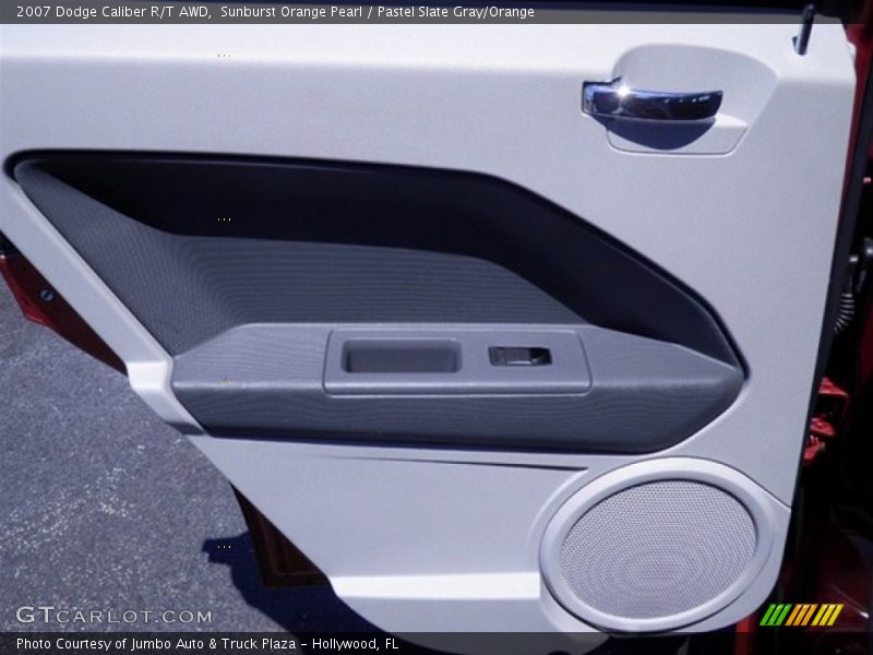 Sunburst Orange Pearl / Pastel Slate Gray/Orange 2007 Dodge Caliber R/T AWD
