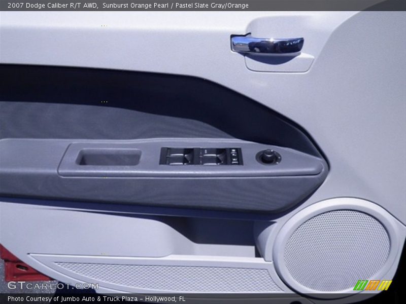 Sunburst Orange Pearl / Pastel Slate Gray/Orange 2007 Dodge Caliber R/T AWD
