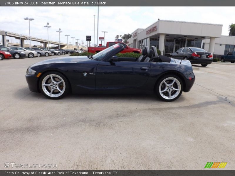 Monaco Blue Metallic / Black 2006 BMW Z4 3.0si Roadster