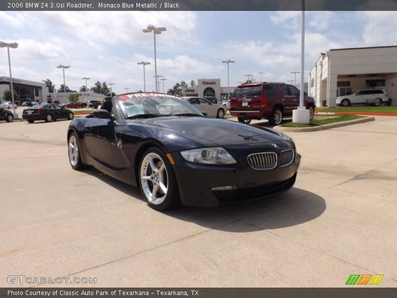 Monaco Blue Metallic / Black 2006 BMW Z4 3.0si Roadster