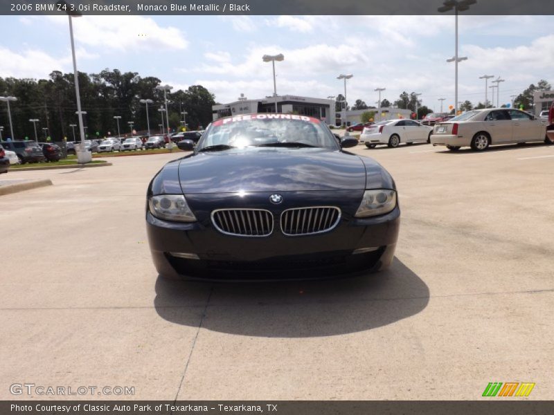 Monaco Blue Metallic / Black 2006 BMW Z4 3.0si Roadster
