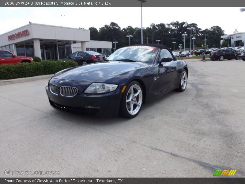 Monaco Blue Metallic / Black 2006 BMW Z4 3.0si Roadster