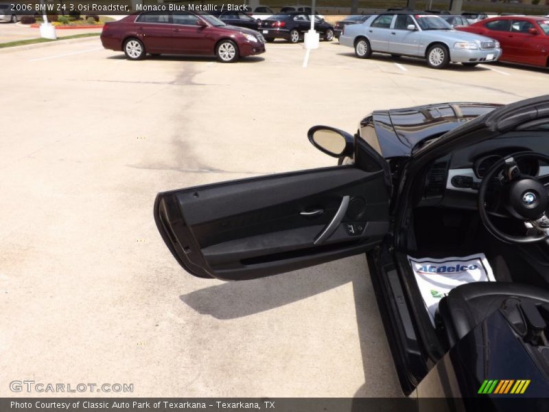 Monaco Blue Metallic / Black 2006 BMW Z4 3.0si Roadster