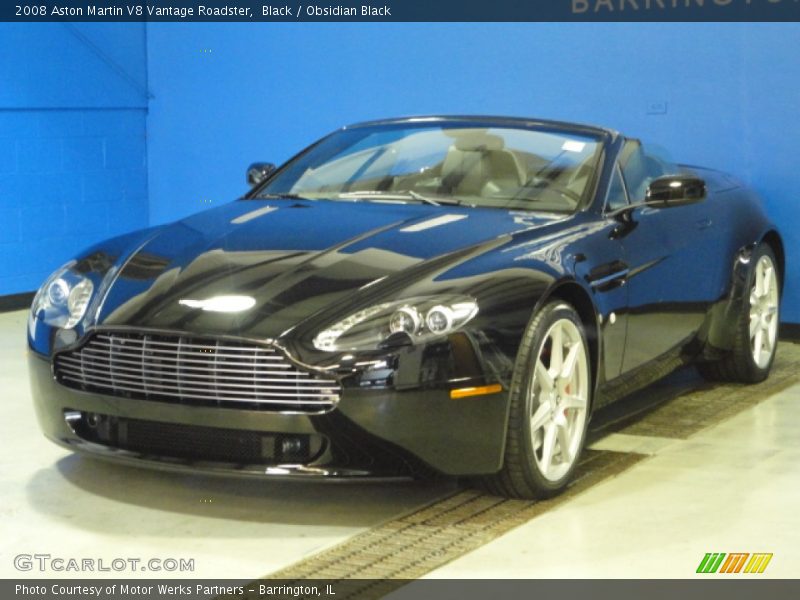 Black / Obsidian Black 2008 Aston Martin V8 Vantage Roadster