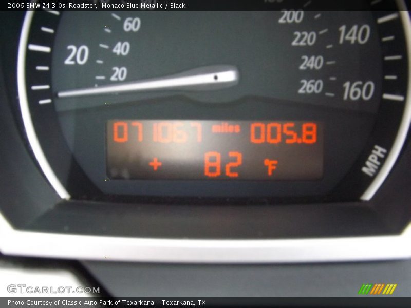 Monaco Blue Metallic / Black 2006 BMW Z4 3.0si Roadster