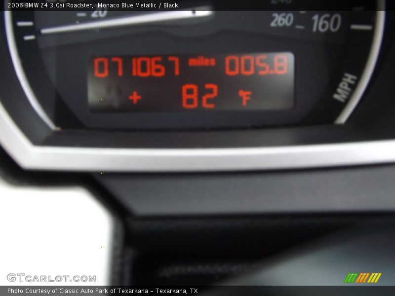 Monaco Blue Metallic / Black 2006 BMW Z4 3.0si Roadster