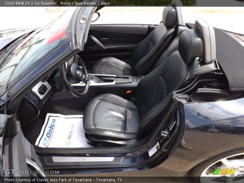 Monaco Blue Metallic / Black 2006 BMW Z4 3.0si Roadster