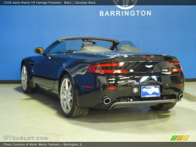 Black / Obsidian Black 2008 Aston Martin V8 Vantage Roadster