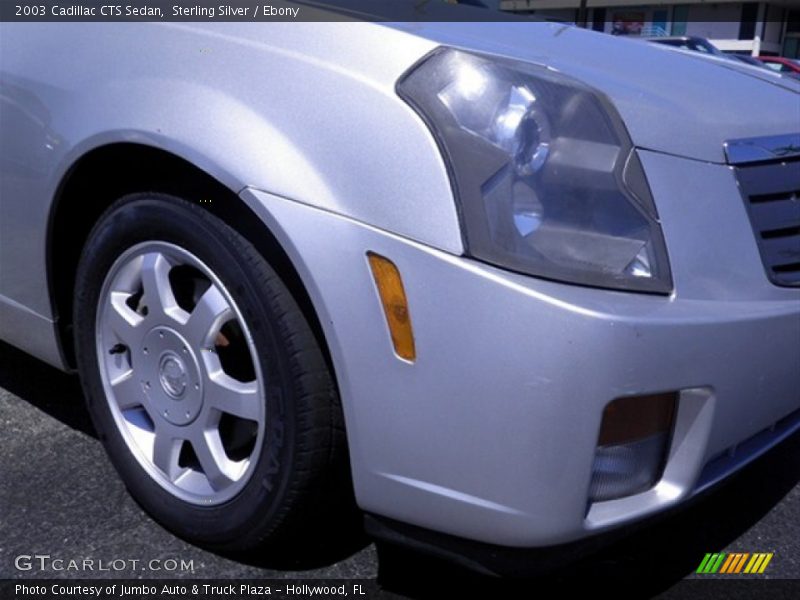 Sterling Silver / Ebony 2003 Cadillac CTS Sedan