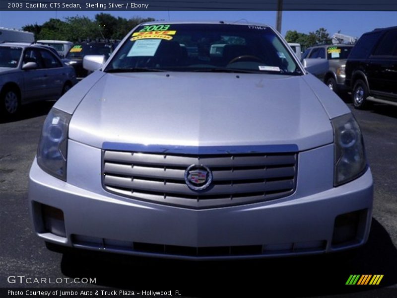 Sterling Silver / Ebony 2003 Cadillac CTS Sedan
