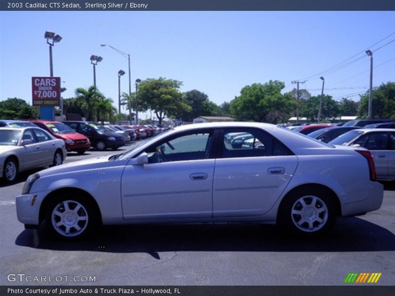 Sterling Silver / Ebony 2003 Cadillac CTS Sedan