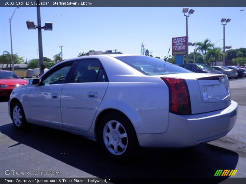 Sterling Silver / Ebony 2003 Cadillac CTS Sedan