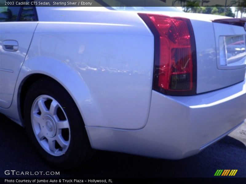 Sterling Silver / Ebony 2003 Cadillac CTS Sedan