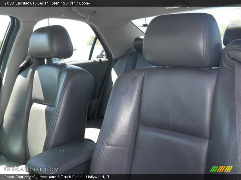 Sterling Silver / Ebony 2003 Cadillac CTS Sedan