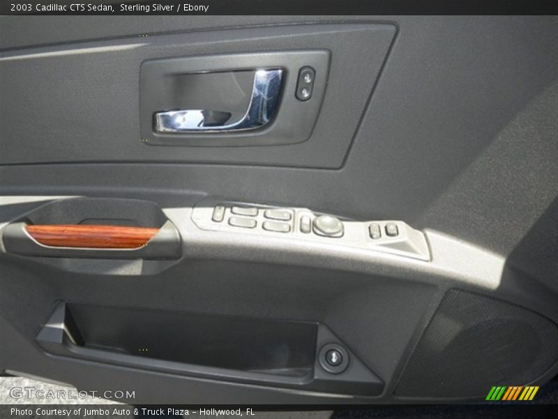 Sterling Silver / Ebony 2003 Cadillac CTS Sedan