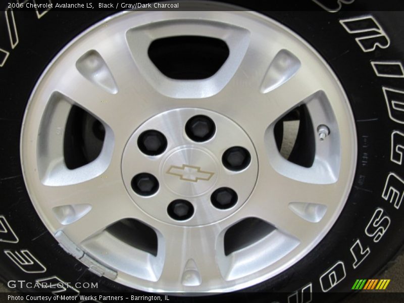 Black / Gray/Dark Charcoal 2006 Chevrolet Avalanche LS