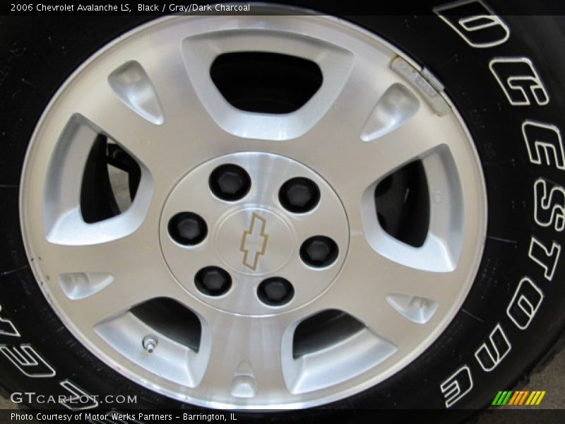 Black / Gray/Dark Charcoal 2006 Chevrolet Avalanche LS
