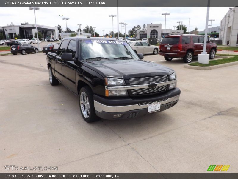 Black / Tan 2004 Chevrolet Silverado 1500 LT Crew Cab