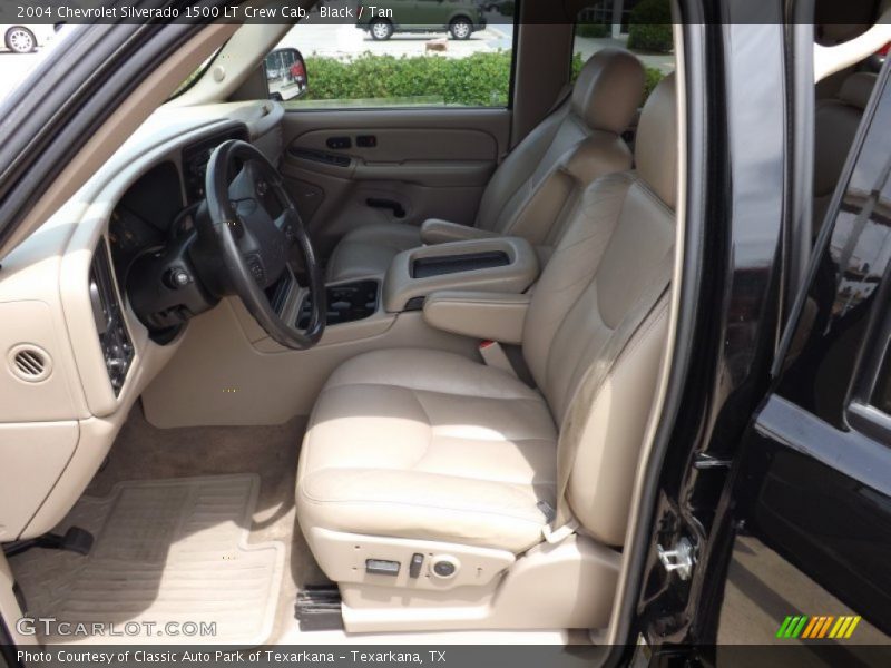 Black / Tan 2004 Chevrolet Silverado 1500 LT Crew Cab